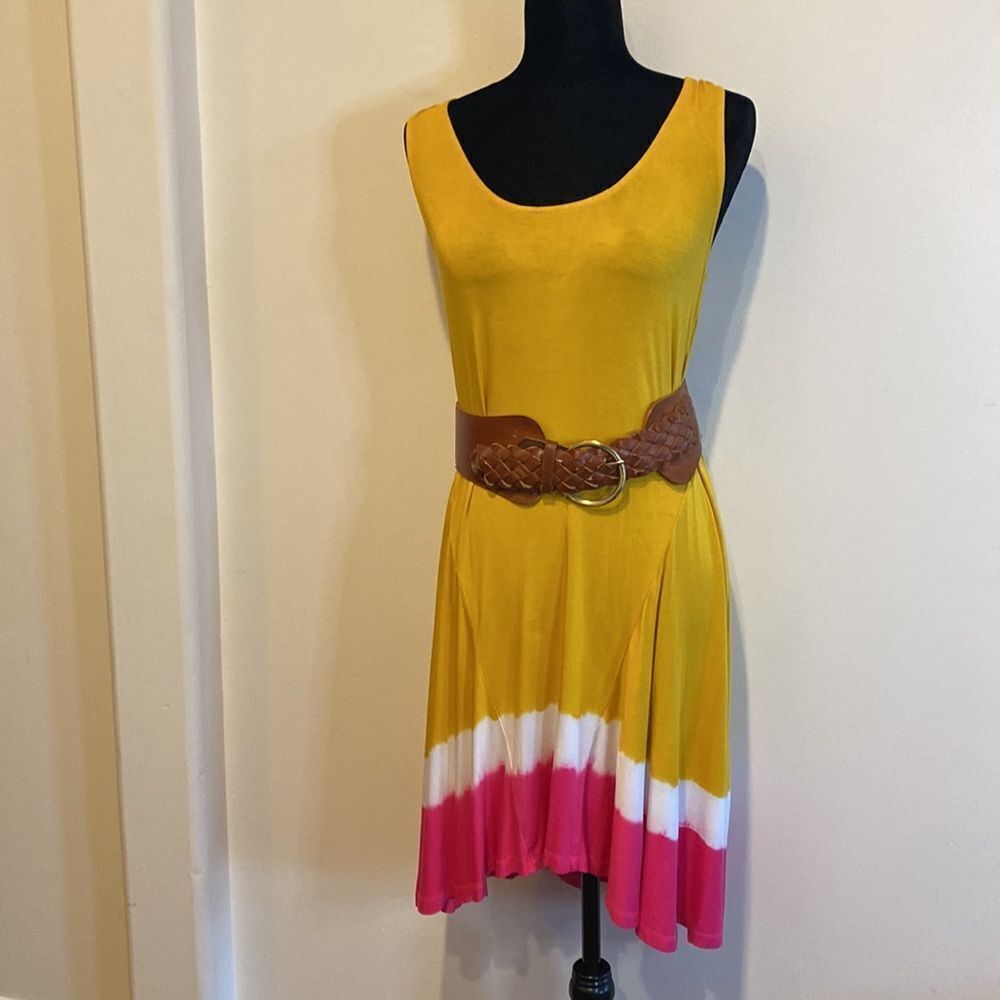 Calvin Klein Color Block Midi Jersy Dress - Summer